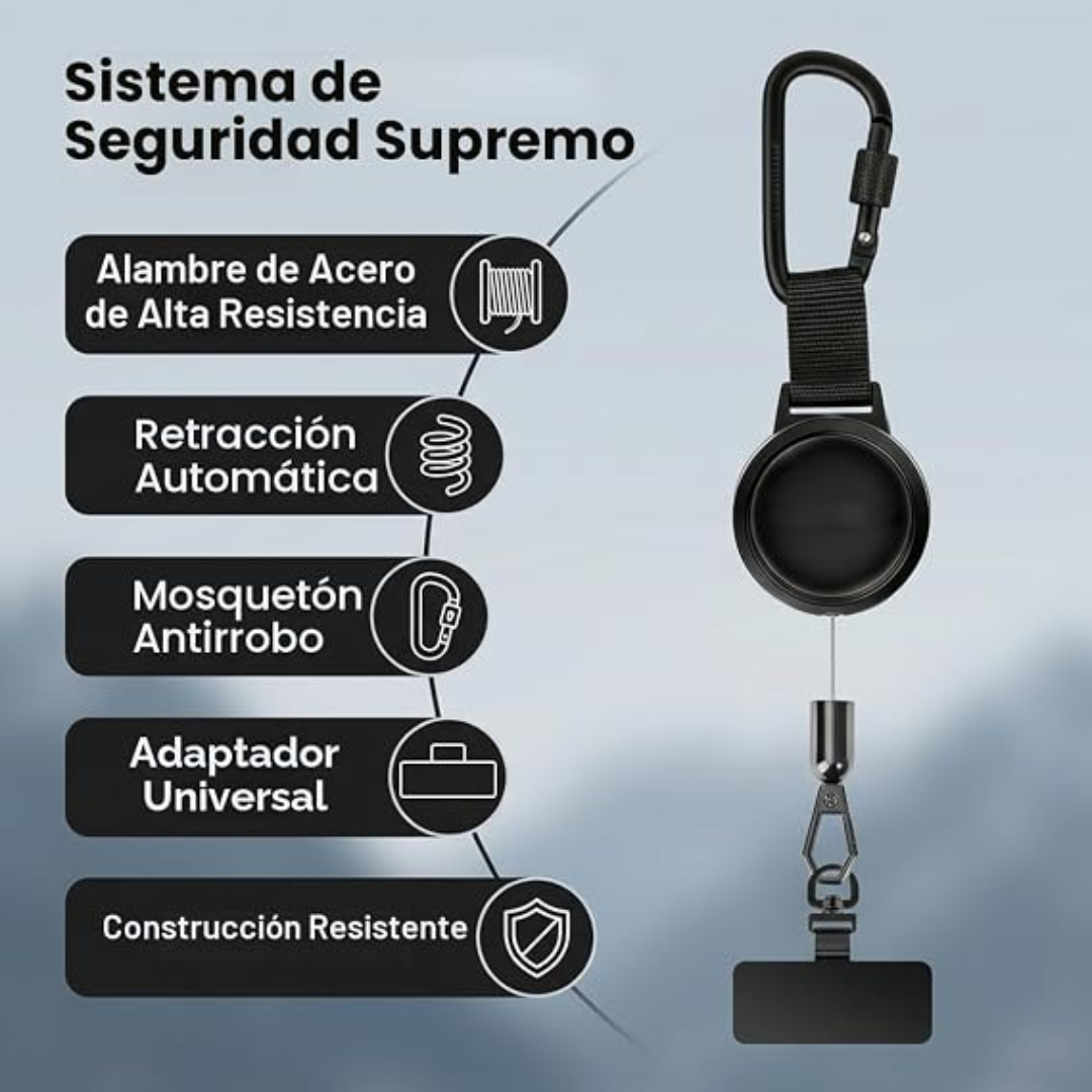 Cordón antirrobo que sujeta tu celular