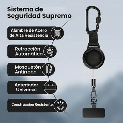 Cordón antirrobo que sujeta tu celular