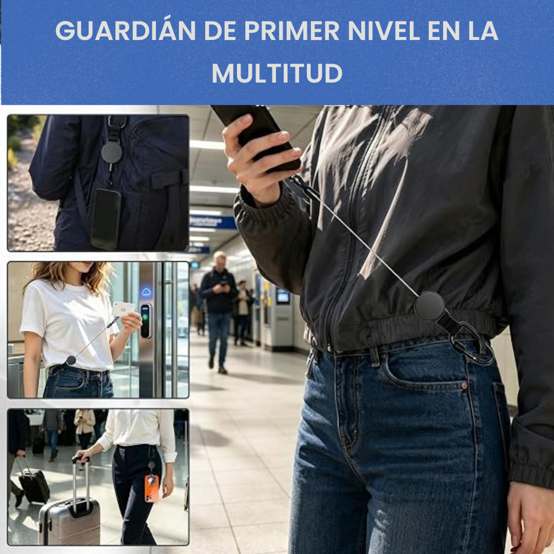 Cordón antirrobo que sujeta tu celular